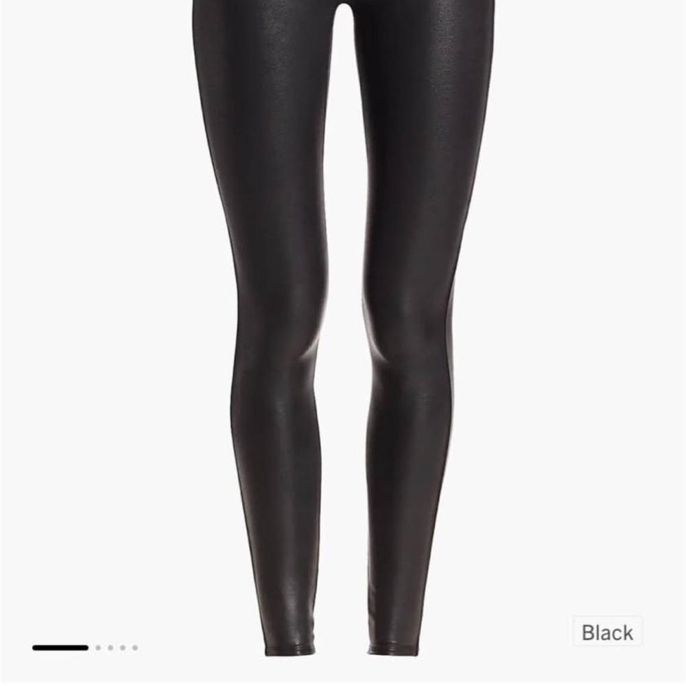 SPANX Shiny Black Leggings
